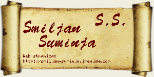 Smiljan Suminja vizit kartica